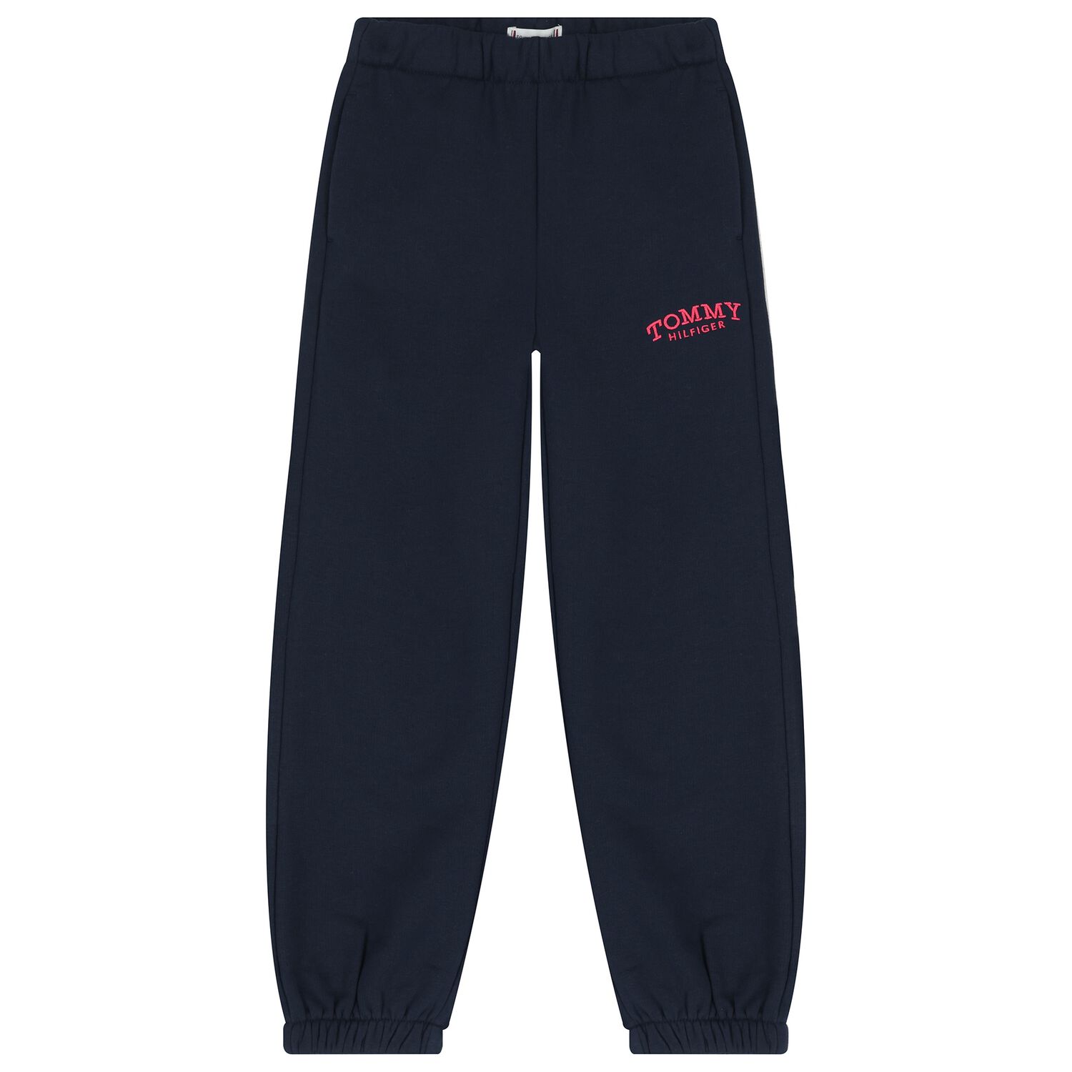 Girls Navy Blue Logo Joggers, 1, hi-res