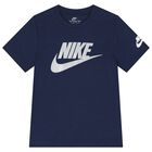 Boys Navy Blue Logo T-Shirt, 6, hi-res