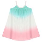 Girls Multi-Coloured Ombre Dress, 1, hi-res
