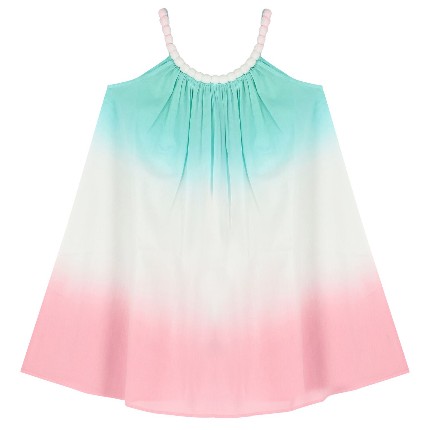 Girls Multi-Coloured Ombre Dress, 1, hi-res