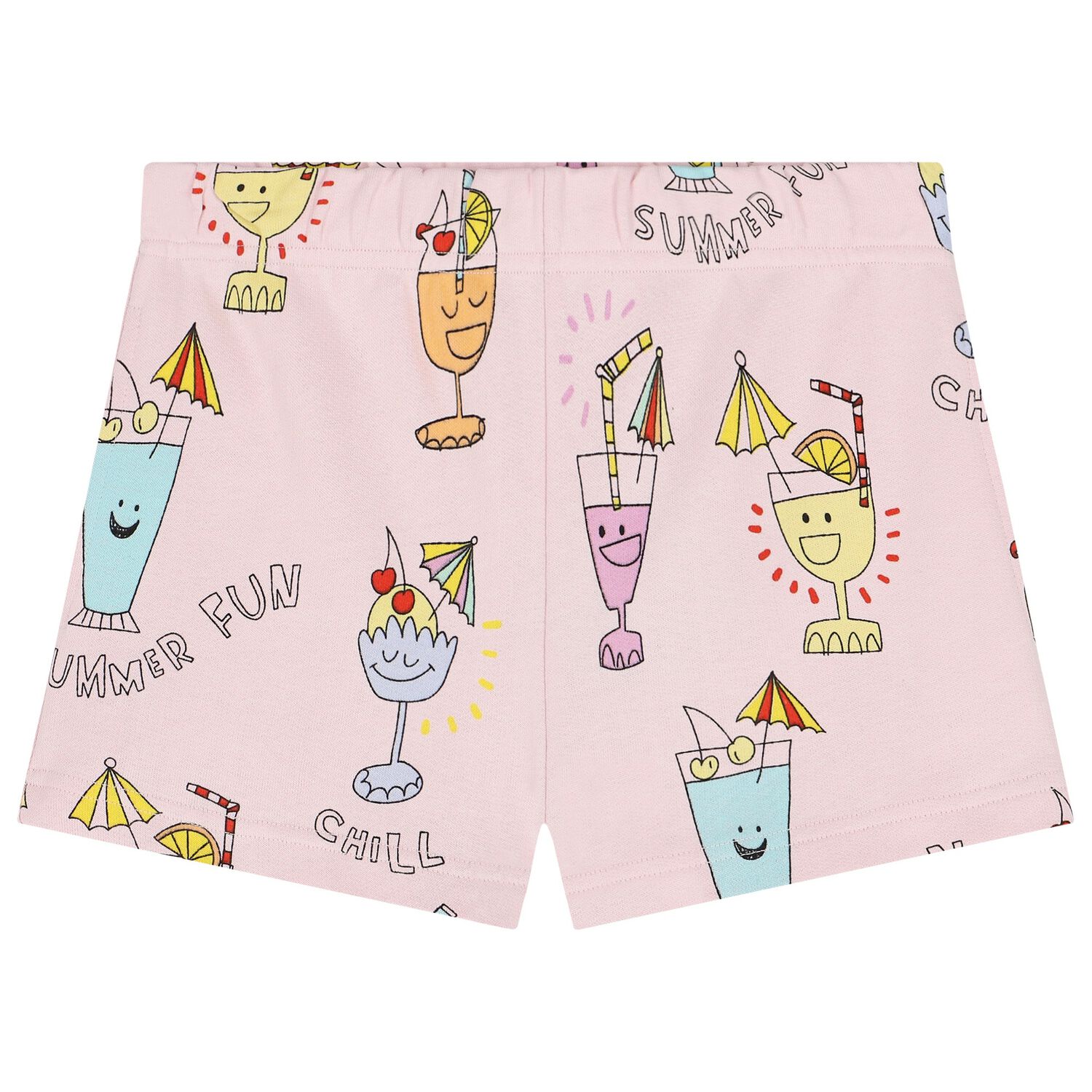 Girls Pink Cocktails Shorts, 1, hi-res