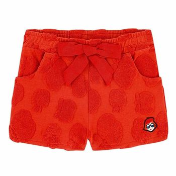 Girls Red Eclair Short