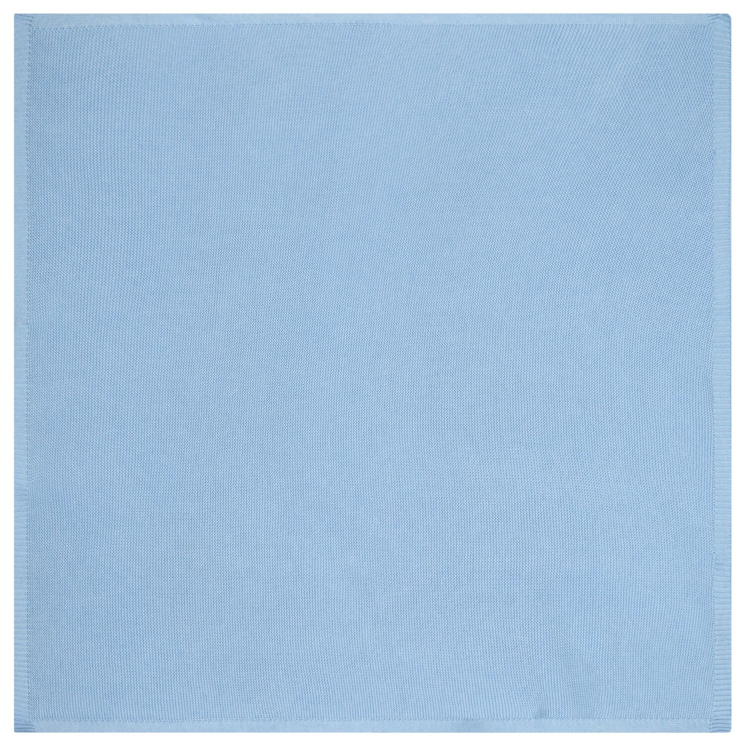 Baby Boys Blue Knitted Blanket, 1, hi-res image number null