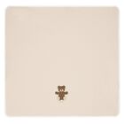 Beige Teddy Bear Logo Baby Blanket, 1, hi-res
