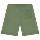 Boys Khaki Tiger Logo Shorts, 2, hi-res
