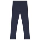 Girls Navy Blue Leggings, 2, hi-res