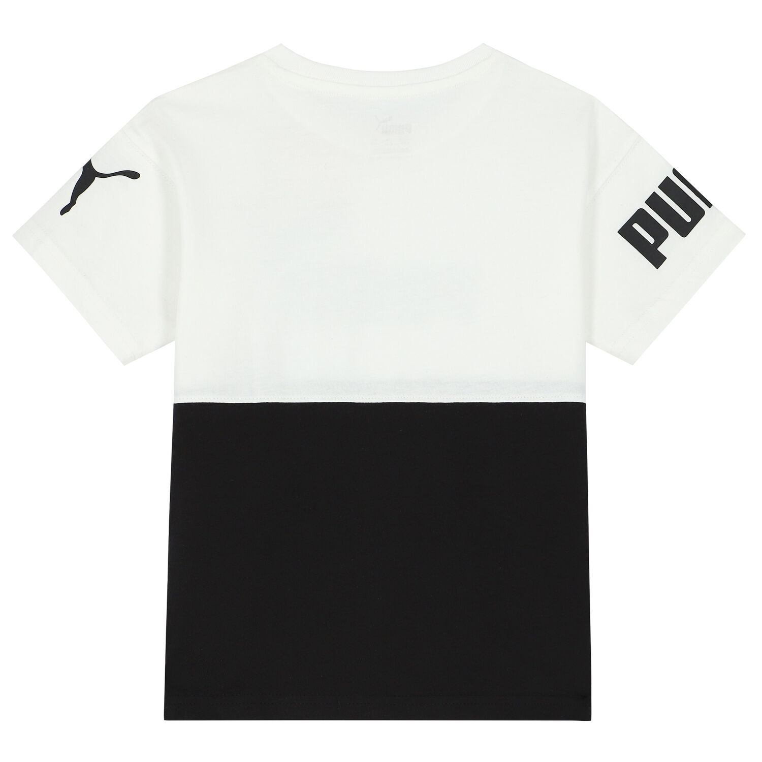 Boys White & Black Logo T-Shirt, 1, hi-res