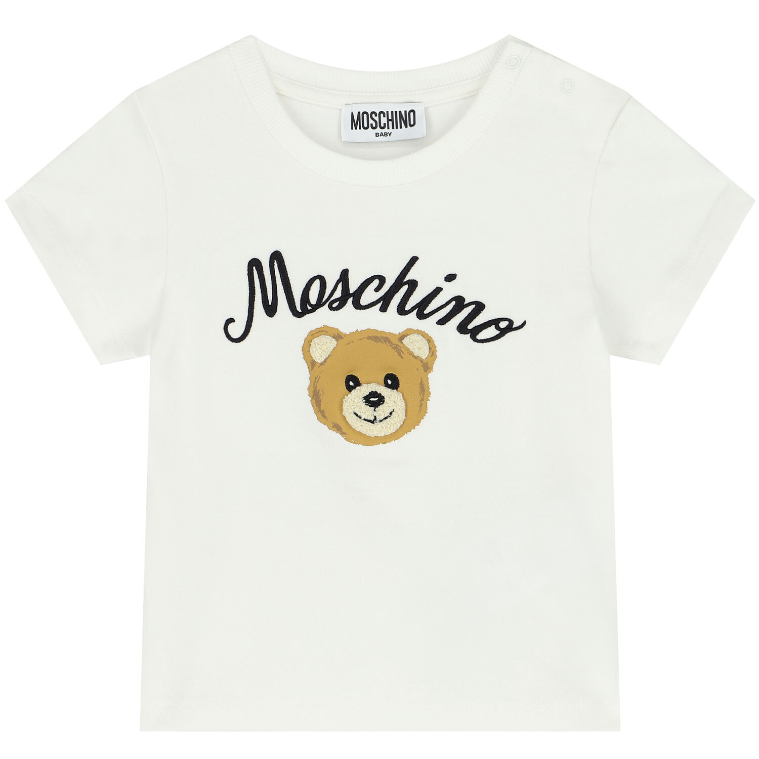 Ivory Teddy Bear Logo T-Shirt, 1, hi-res
