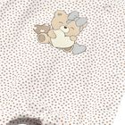 Baby Girls Beige Bear & Hearts Babygrow, 2, hi-res