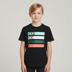 Boys Black Logo T-Shirt, 1, hi-res