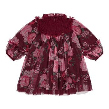 Baby Girls Red Floral Tulle Nadiya Dress