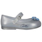 Younger Girls Blue Cinderella Jelly Shoes, 3, hi-res