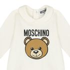 Ivory Teddy Bear Logo Babygrow Gift Set, 1, hi-res
