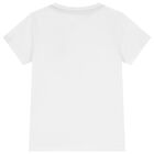 Boys White Logo T-Shirt, 1, hi-res