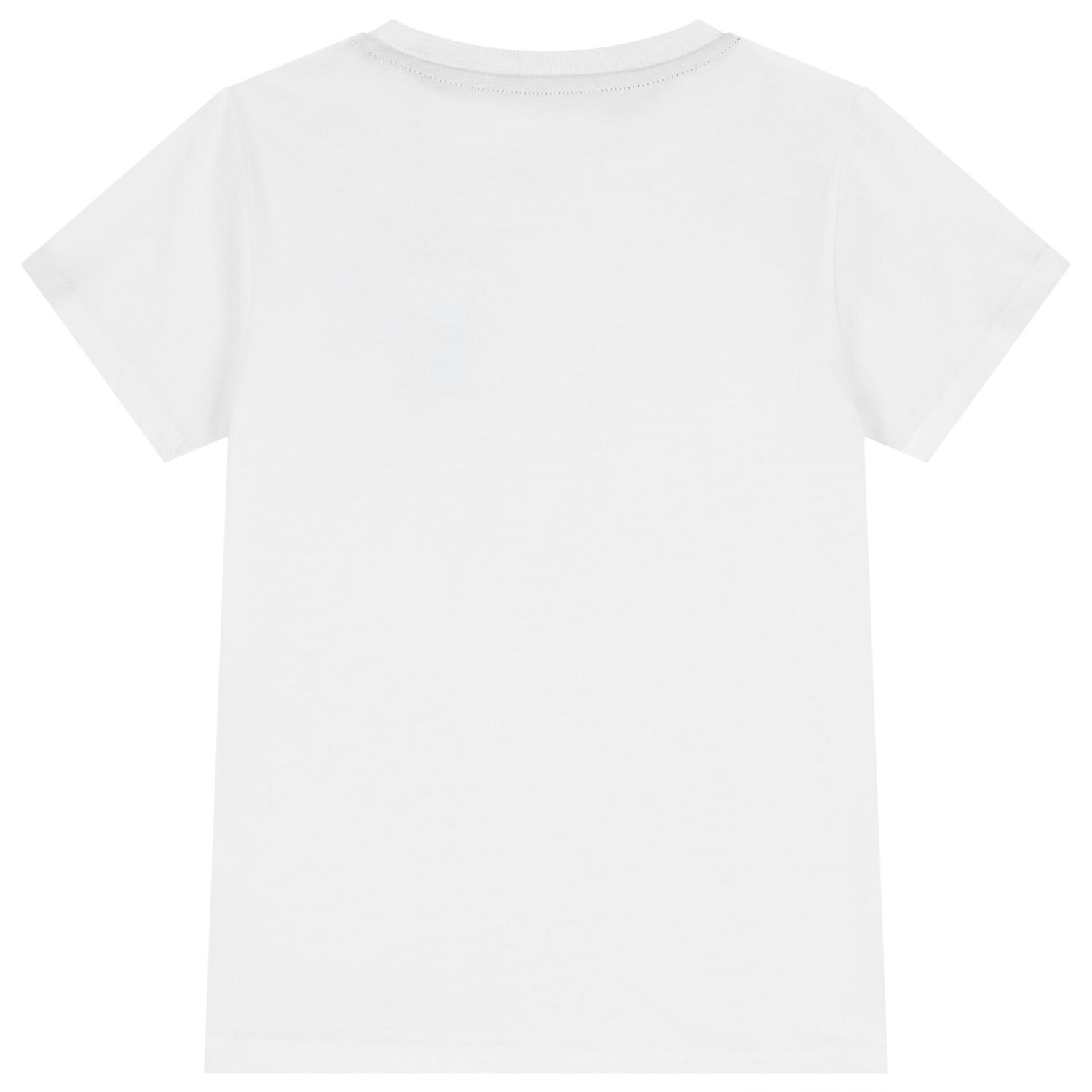 Boys White Logo T-Shirt, 1, hi-res