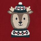 Baby Boys Red Reindeer Knitter Jumper, 1, hi-res