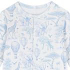 Baby Boys White & Blue Africa Babygrow Gift Set, 1, hi-res