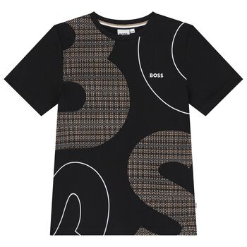 Boys Black Logo T-Shirt