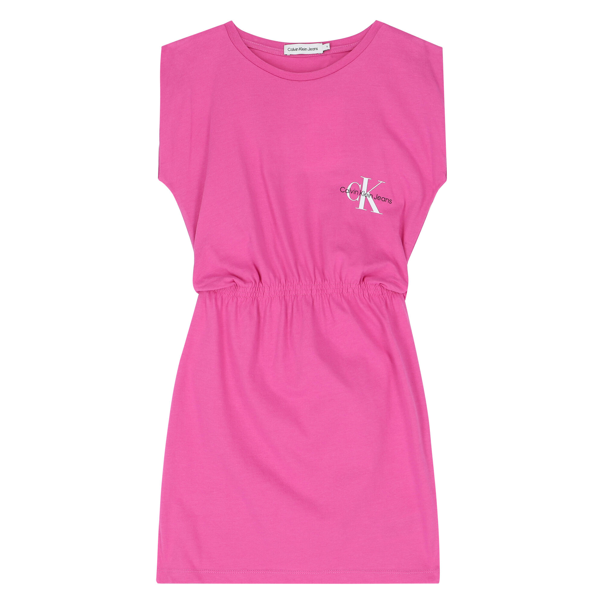Calvin Klein Girls Pink Logo Dress Junior Couture UK