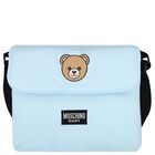 Blue Teddy Bear Baby Changing Bag, 3, hi-res