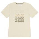 Boys Ivory Logo T-Shirt, 2, hi-res
