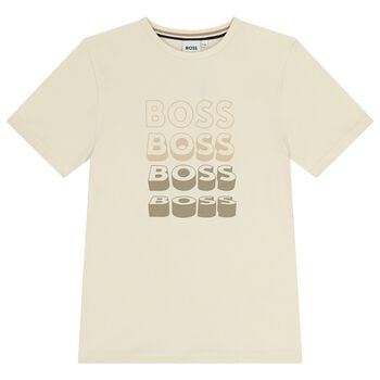Boys Ivory Logo T-Shirt