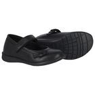 Girls Black Leather Shoes, 1, hi-res