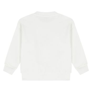 Younger White Teddy Bear Logo Sweatshirt