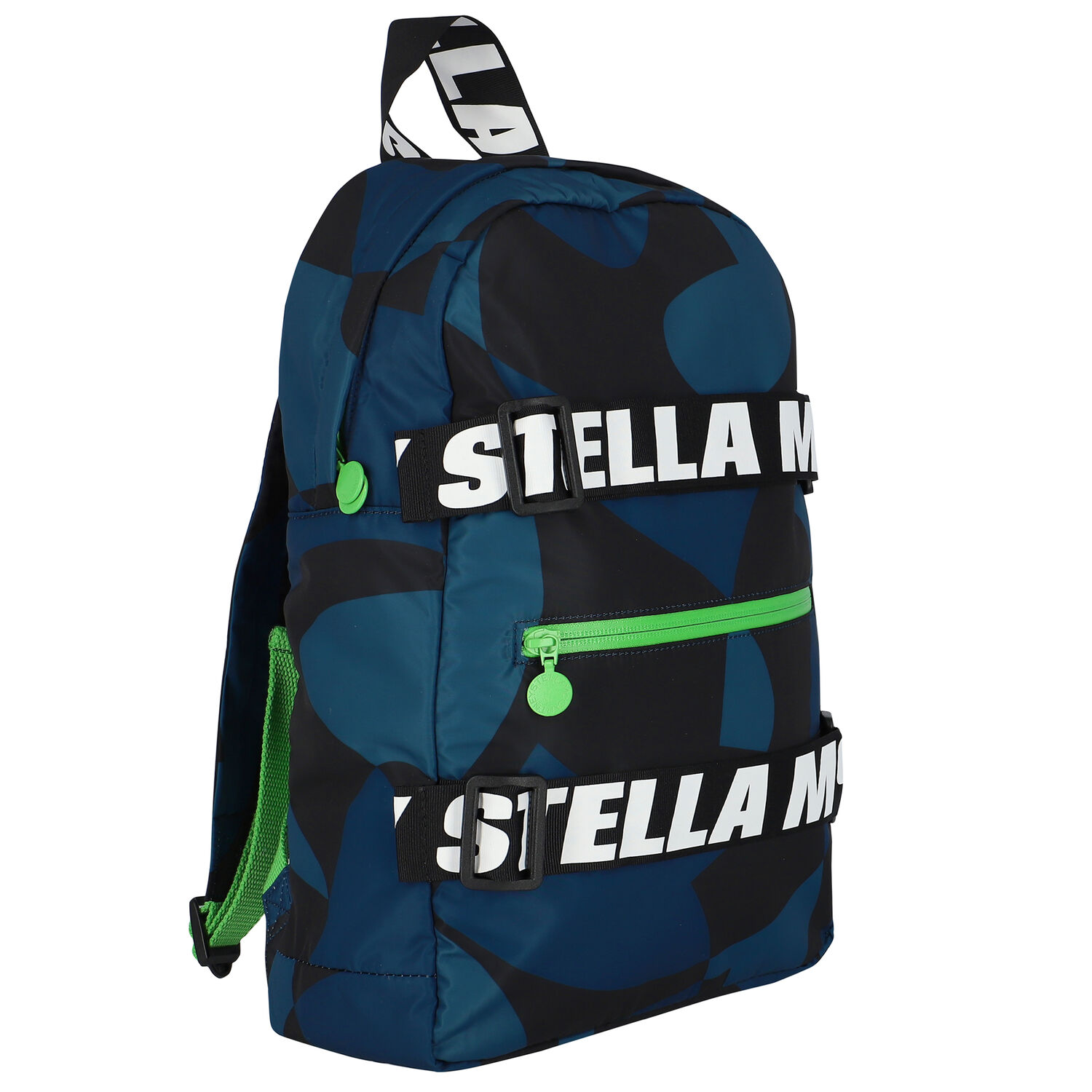 Boys Navy & Black Logo Backpack, 1, hi-res