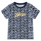 Boys Blue & White Logo T-Shirt, 2, hi-res