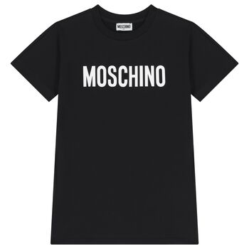 Girls Black Logo Dress