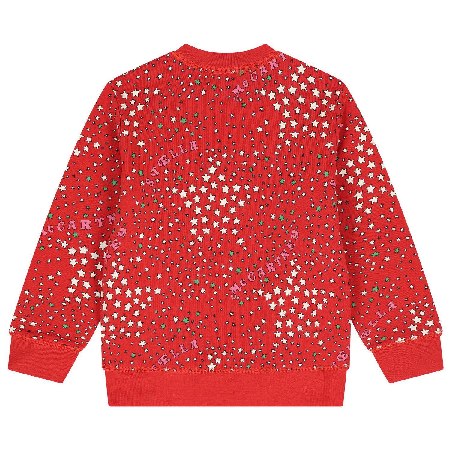 Girls Red Star Logo Sweatshirt, 1, hi-res