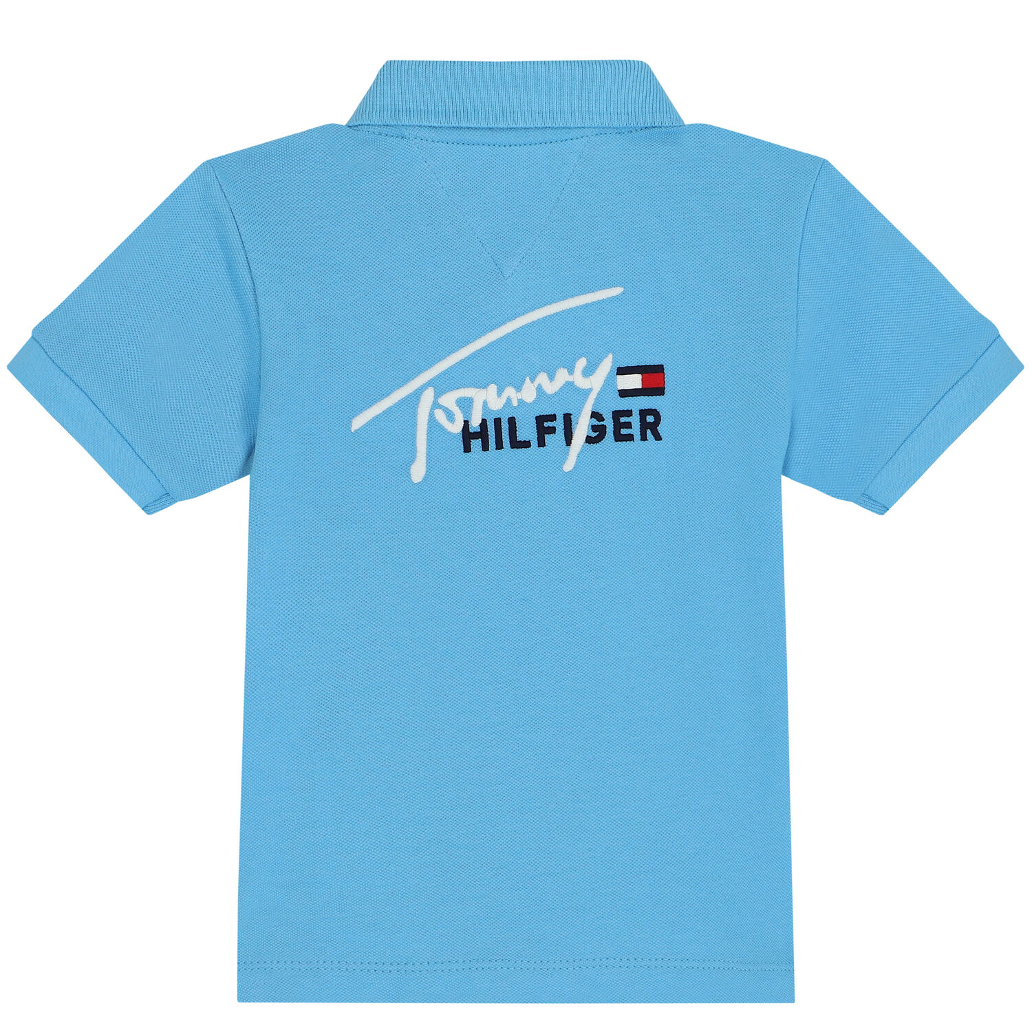 Baby Boys Blue Logo Polo Shirt, 1, hi-res
