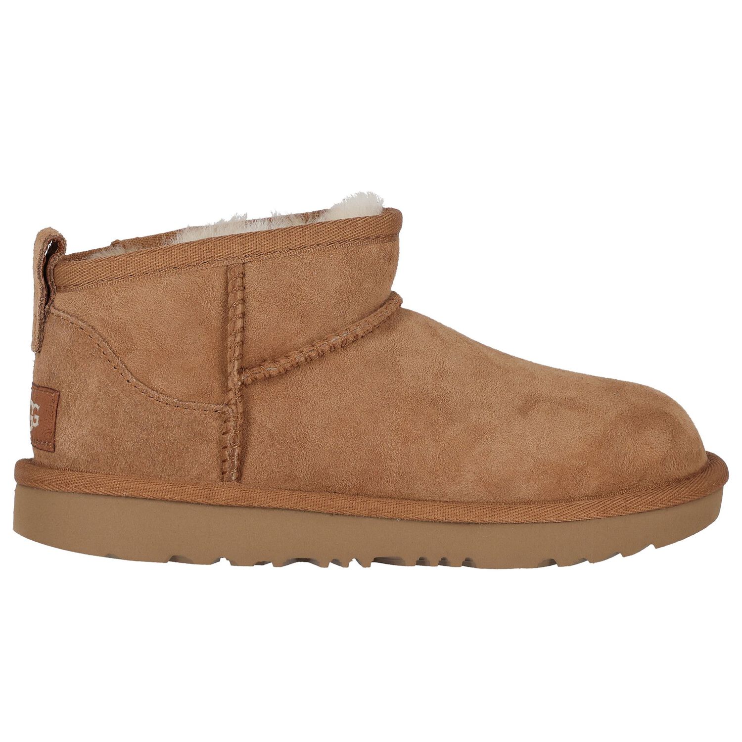 Younger Chestnut Brown Classic Ultra Mini Suede Boots, 2, hi-res