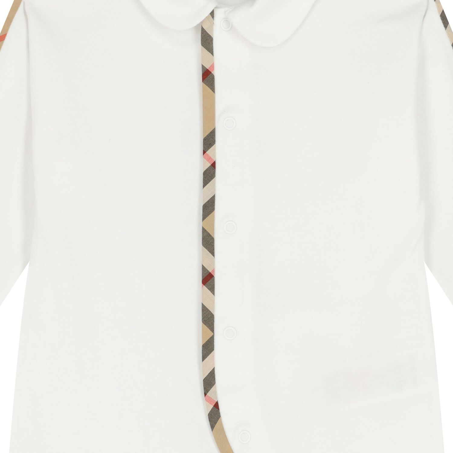 White Check Romper Gift Set, 1, hi-res