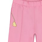 Girls Pink Logo Trousers, 1, hi-res