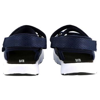 Boys Navy Blue Logo Sandals