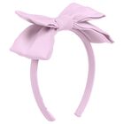Girls Lilac Bow Headband, 2, hi-res