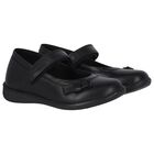 Girls Black Leather Shoes, 1, hi-res