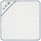 Baby Boys White & Blue Hooded Towel, 2, hi-res