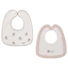 Baby Boys Ivory & Beige Trains Bibs ( 2-Pack ), 1, hi-res