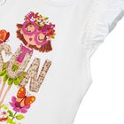 Girls White T-Shirt, 1, hi-res