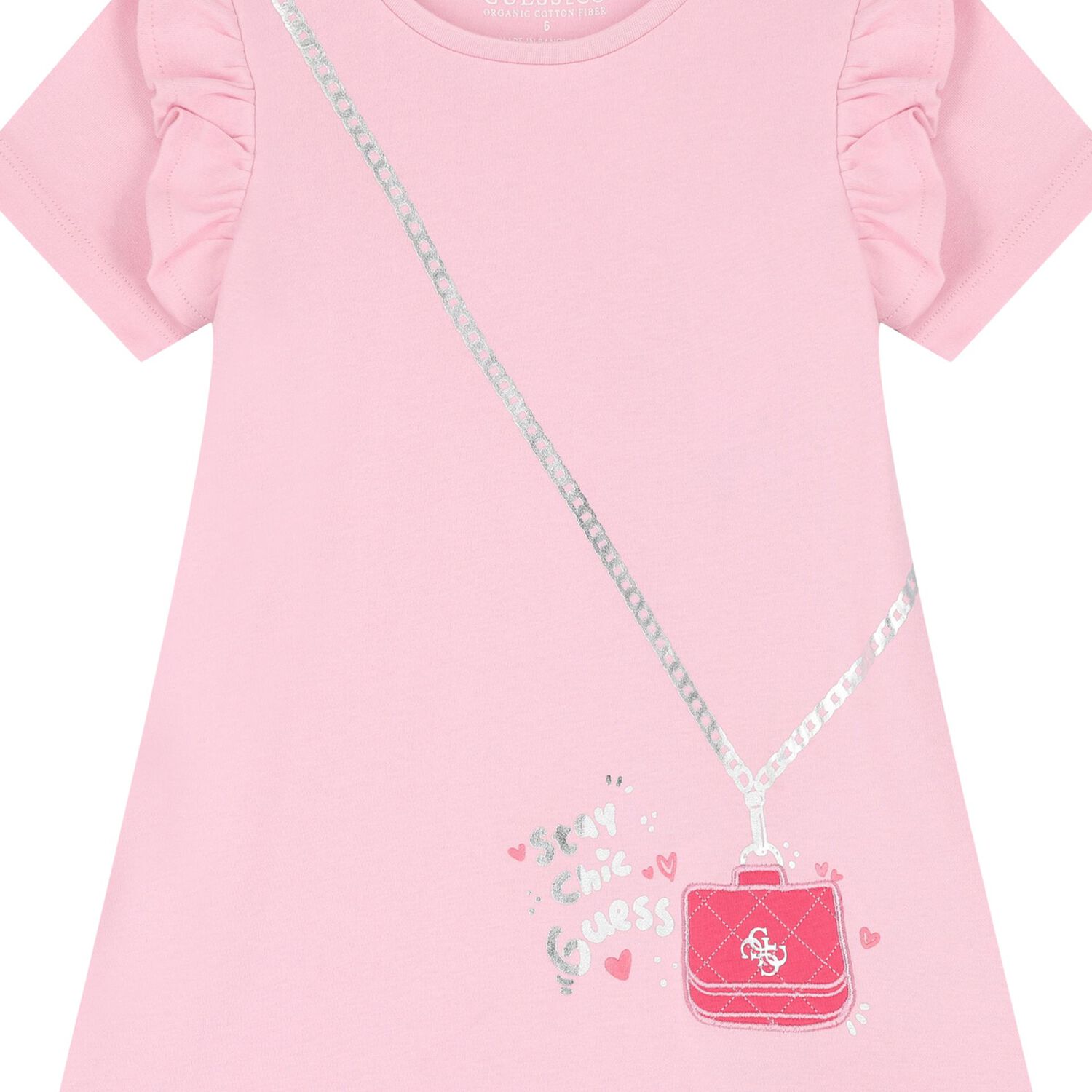 Girls Pink Logo Bag Dress, 2, hi-res image number null