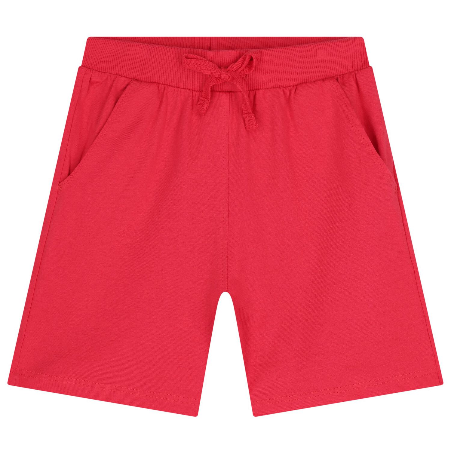 Girls White & Red Floral Shorts Set, 1, hi-res