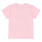 Younger Girls Pink Teddy Bear Logo Shorts Set, 4, hi-res