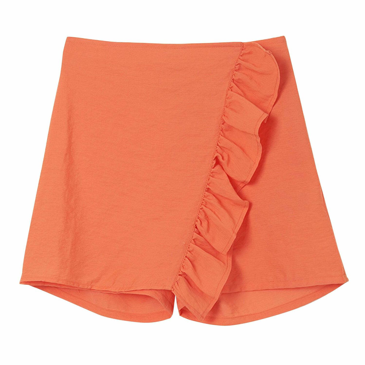 Girls Orange Skort, 1, hi-res