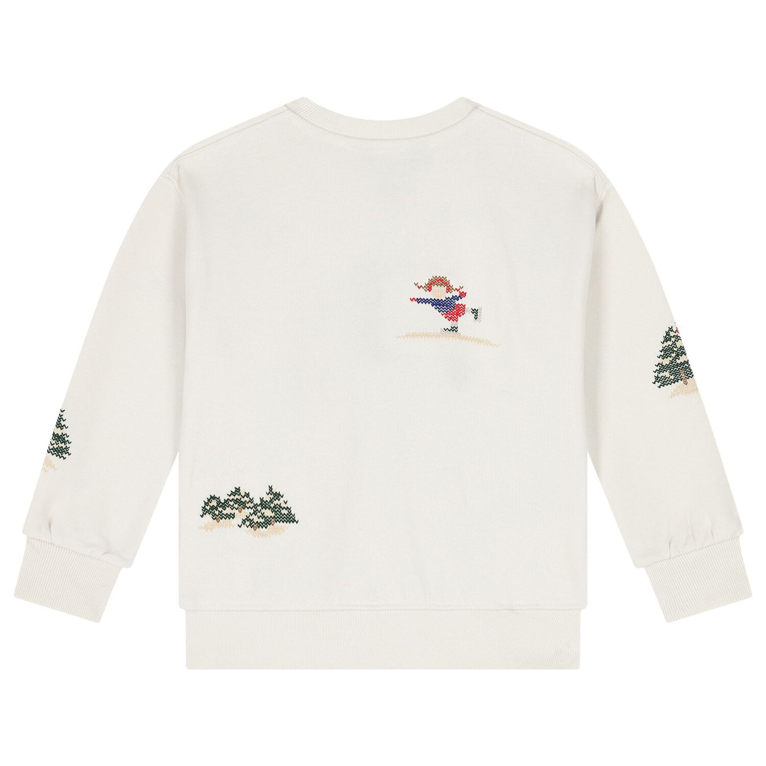 Girls Ivory Festive Sweatshirt, 1, hi-res image number null
