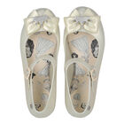 Girls Ivory Bow Jelly Shoes, 1, hi-res