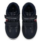 Boys Navy Blue Loggo Trainers, 1, hi-res