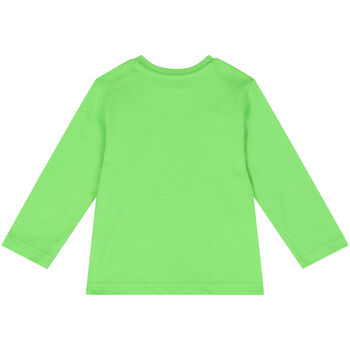 Younger Boys Green Astronaut Long Sleeve Top